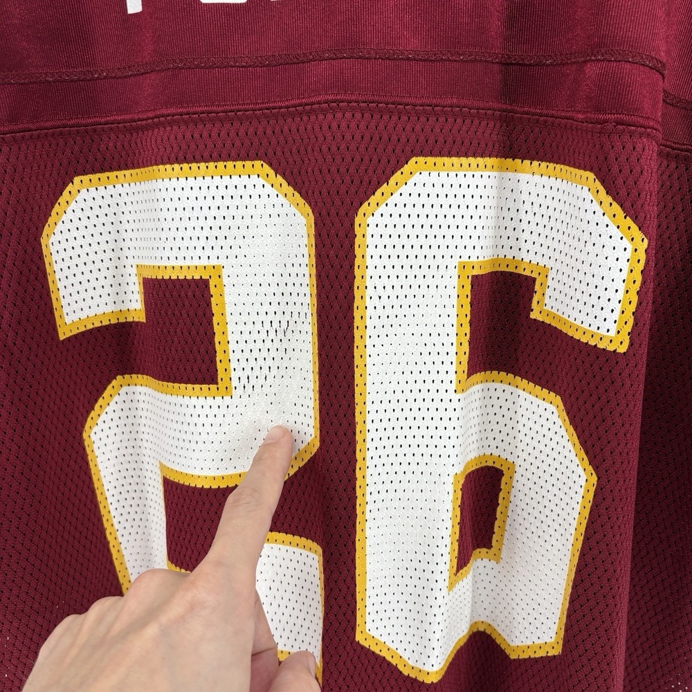 Reebok NFL Washington Redskins Clinton Portis 26 Jersey Mens L Burgundy Vintage - Picture 9 of 16
